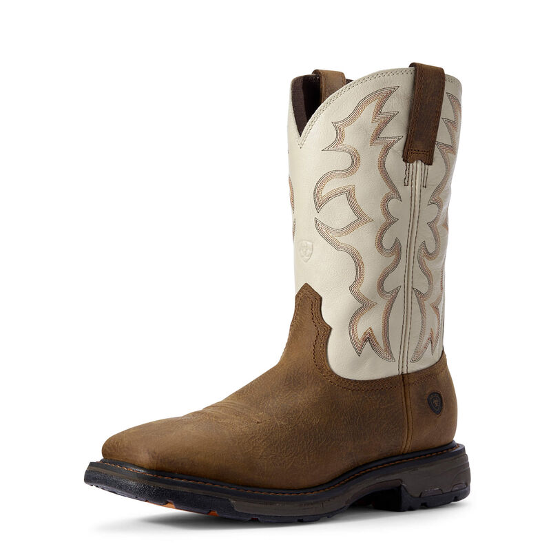 Botas De Trabajo Ariat Workhog Marrones/Creme Hombre - Chile 289-OTLCVJ